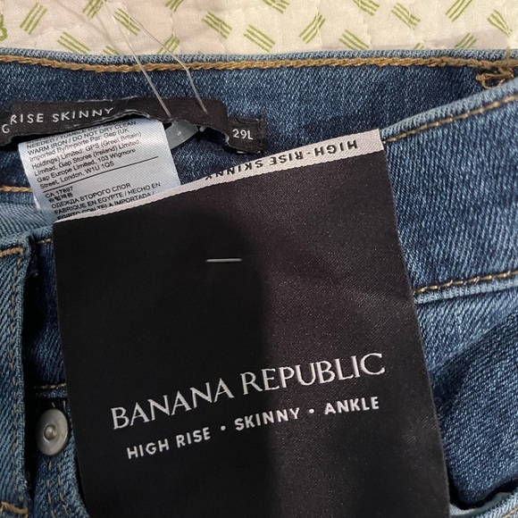 Banana Republic Women’s High Rise Skinny Ankle Jeans, Size 29L - Picture 9 of 15